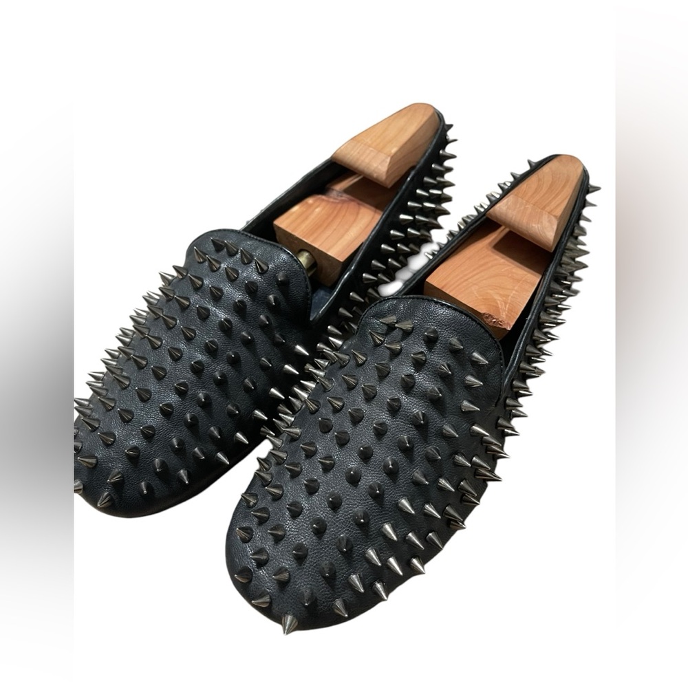 UNIF Leather Hellraiser Studded Loafer Flats size 9